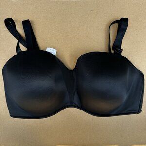 New Soma Stunning Starlet Strapless Bra Size 38DDD Black Convertible Underwire